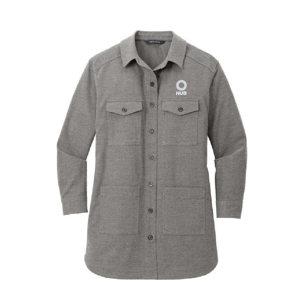 Mercer+Mettle Women's Long Sleeve Twill Overshirt