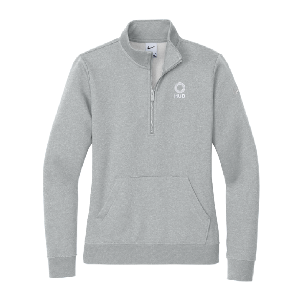 Nike Women's Club Fleece Sleeve Swoosh 1/2-Zip